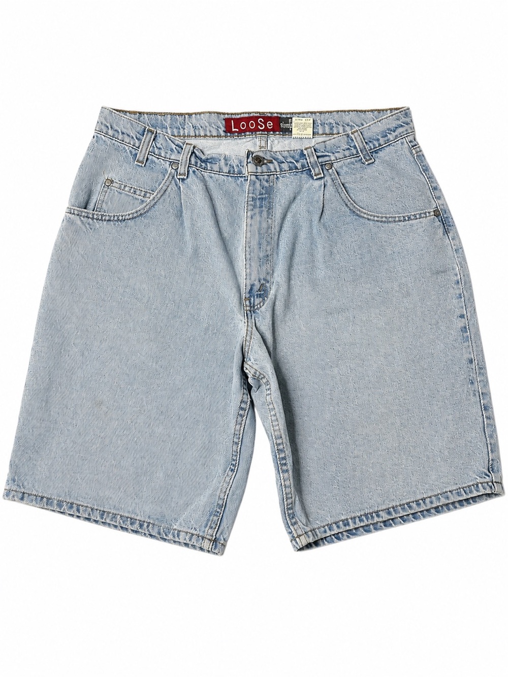 Vintage Levi's SilverTab Loose Denim Shorts USA Made Light Wash 36